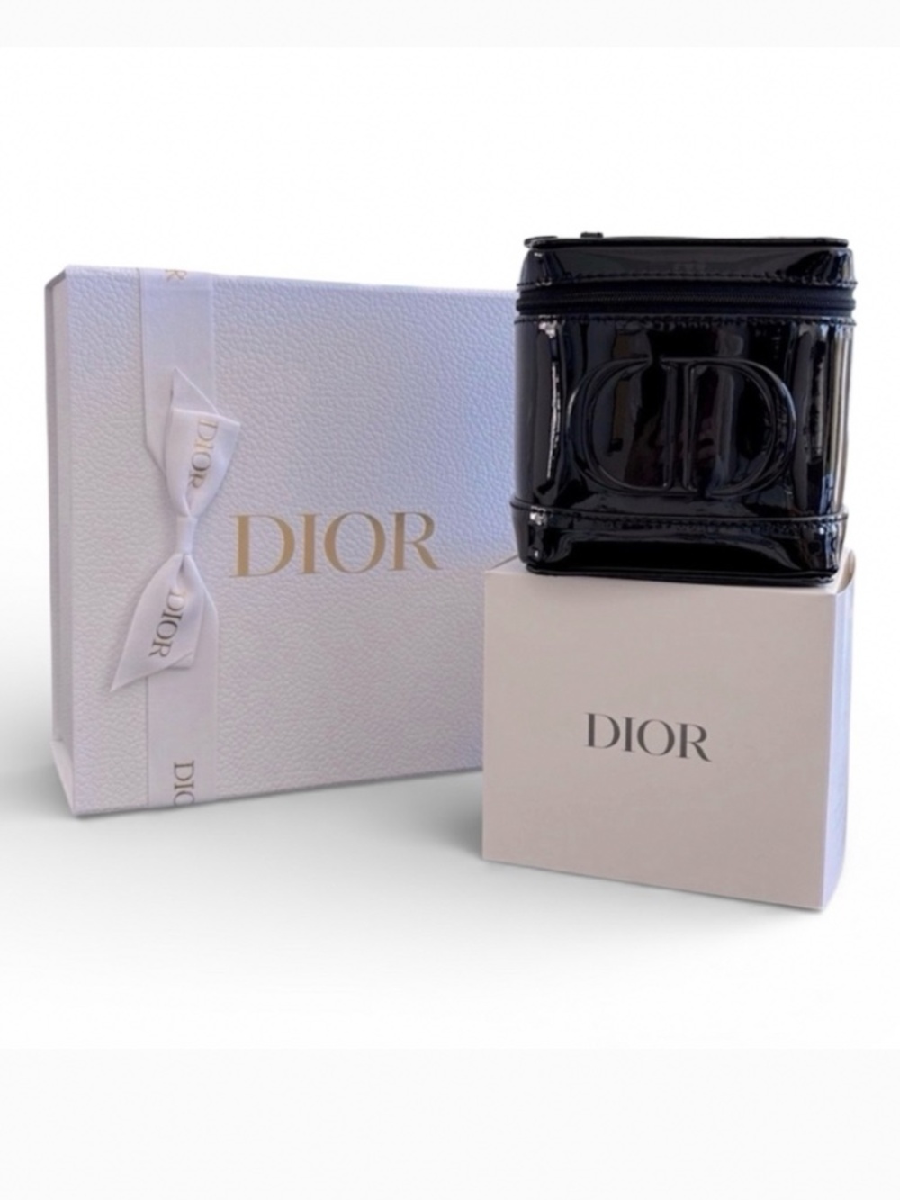 Brand New Dior Black Fabric Vanity Case